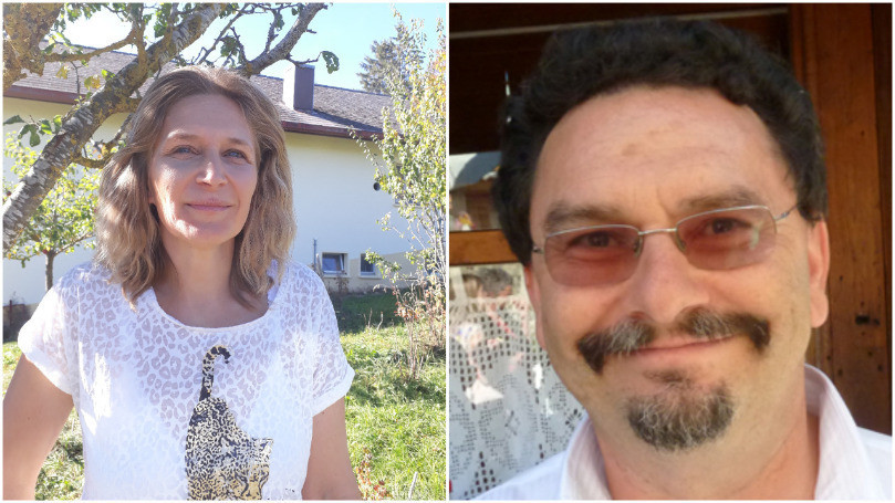 Les deux candidats à la mairie de Sonvilier: Rosemarie Jeanneret et Stéphane Rubner (photos: Rosemarie Jeanneret et Stéphane Rubner)