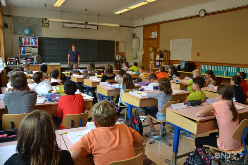 Les élèves de 5e Harmos devront porter un masque en classe dès lundi. (Photo : archives)