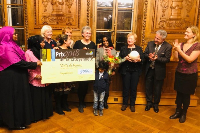 L'association RECIF a reçu le prix mercredi soir. Photo: Stefano Iori.