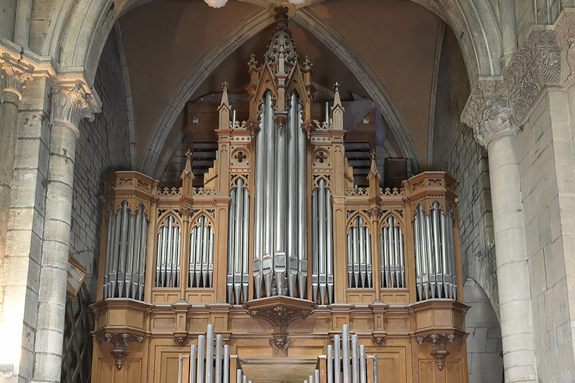 L’orgue Walcker de la Collégiale sera rénové. (Photo: archives Office cantonal du patrimoine et de l’archéologie).