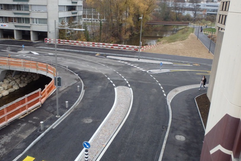 Les voitures peuvent emprunter dans les deux sens la rue de Bellevoie (Image : Service de l'urbanisme, de l'environnement et des travaux publics)