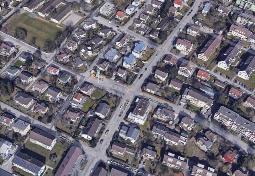 Les sens seront installés sur la place de la Thielle direction Est, ainsi qu’à la rue de la Thielle entre la rue Alexandre-Moser et la Grenzstrasse de Nidau. (Photo: Google map)