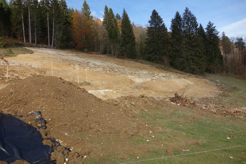 Le réservoir devrait être mis en service en 2020. (Photo: commune de Cormoret)