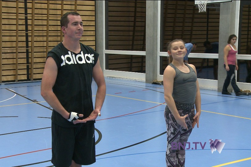 Flavien Allemann et Émilie Dubail sont membres de la sélection suisse de rock acrobatique.