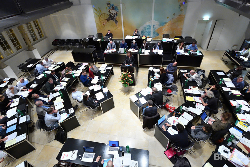 Bienne souhaite organiser deux séances en juin. Elles devraient se dérouler au Palais des Congrès, et non pas dans la salle habituelle. (Photo: Georges Henz)