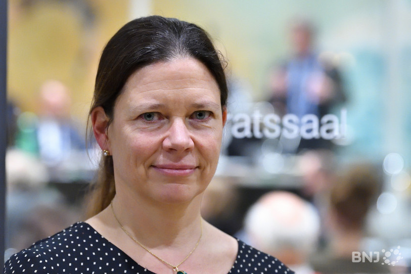 Elue au Conseil de ville jusqu'à sa nomination, Natasha Pittet ne connaît pas encore son futur département. (Photo: Georges Henz)