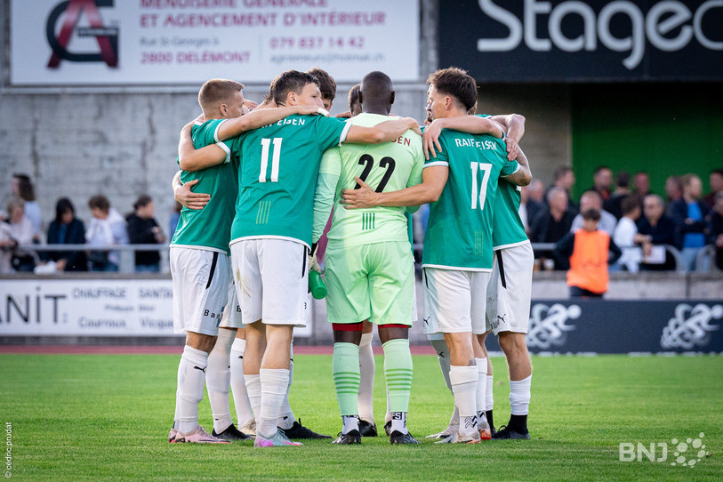 Le FC Courtételle récompensé après une belle performance collective. (Photo : archives Georges Henz)