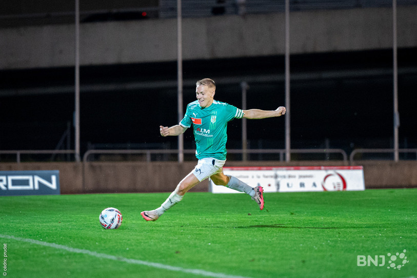 Le FC Courtételle et son capitaine Tom Villemin ramènent un point. (Photo : archives Cédric Prudat)