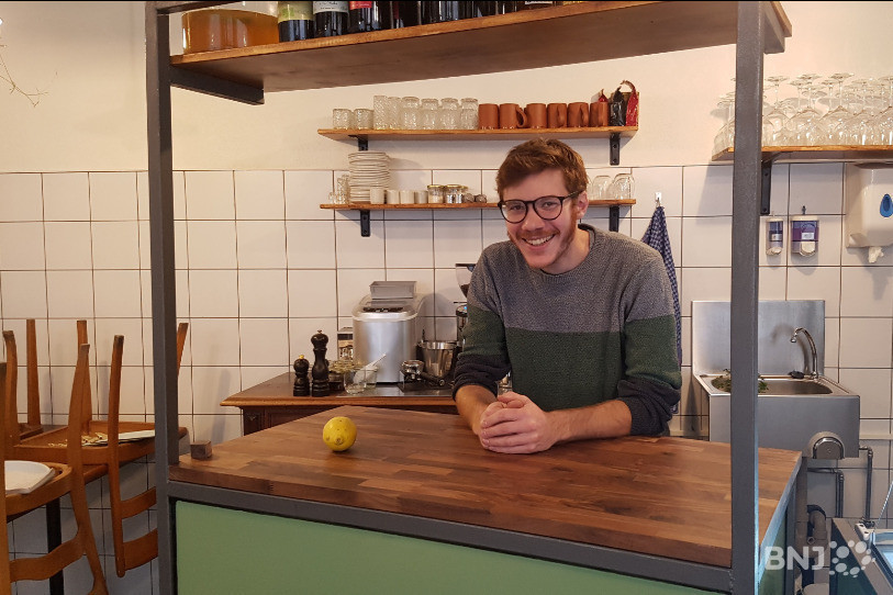 Loïc Liechti dans les locaux de son nouveau restaurant à La Chaux-de-Fonds.