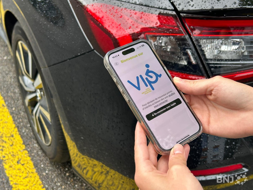 L’application permet à chaque utilisateur de répertorier les emplacements adaptés.