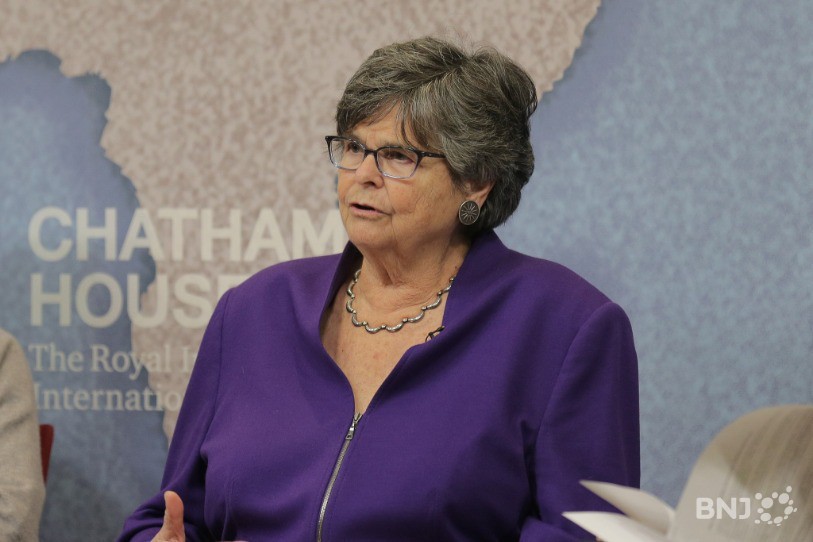 Ruth Dreifuss. Photo : Chatham House [CC BY 2.0 (https://creativecommons.org/licenses/by/2.0)], via Wikimedia Commons