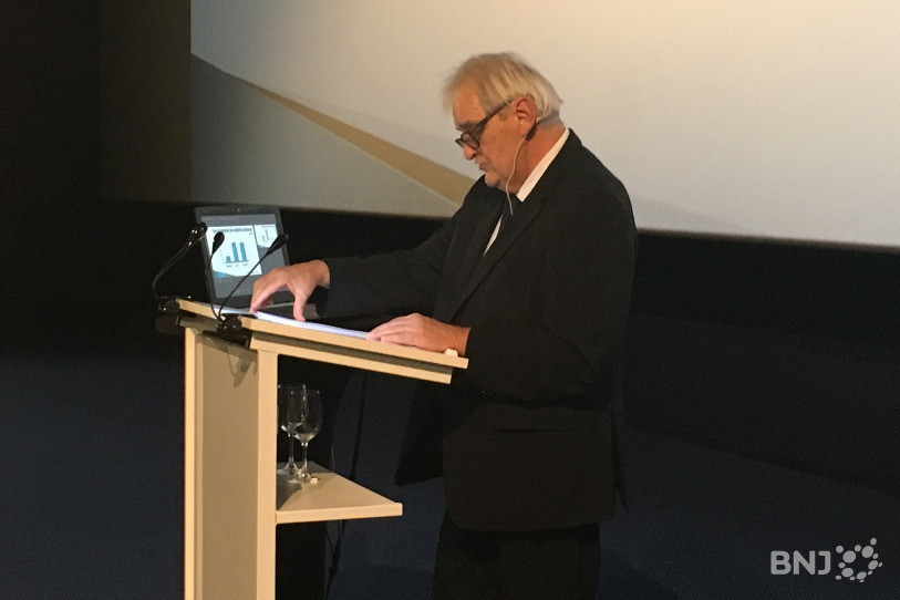 Jean-Frédéric Gerber présentait pour la dernière fois le baromètre conjoncturel de la Chambre de commerce et d'industrie du Jura.