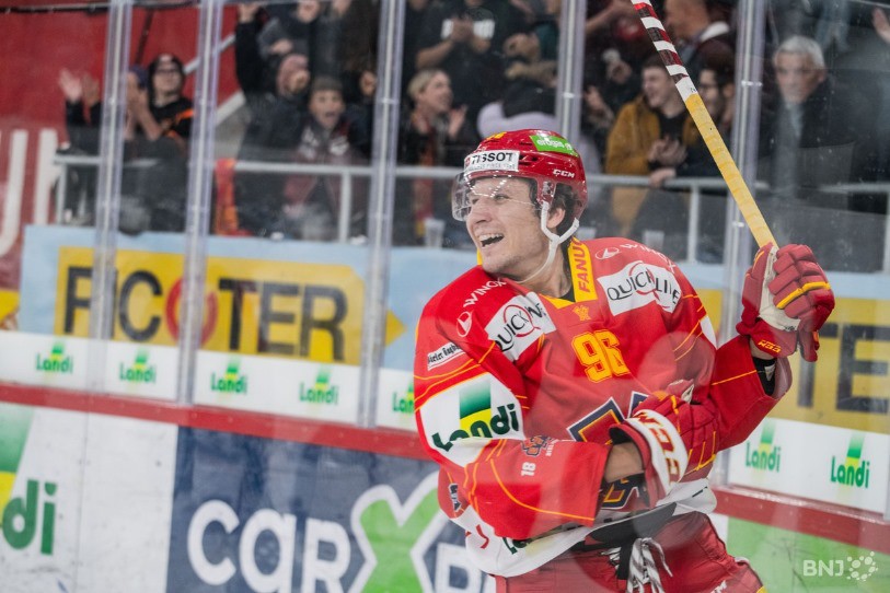 Damien Brunner fera le bonheur du HC Bienne jusqu'au printemps 2023.
