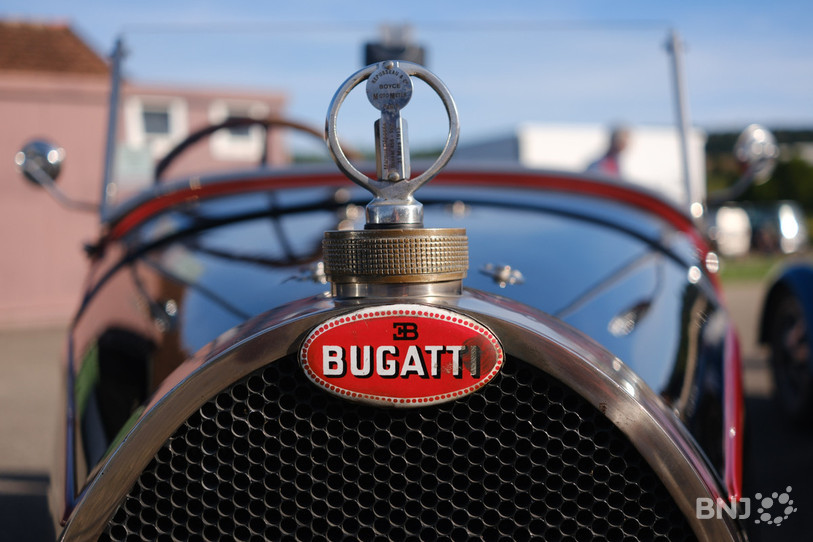 L'avant emblématique de la Bugatti type 40, fabriquée entre 1926 et 1931.