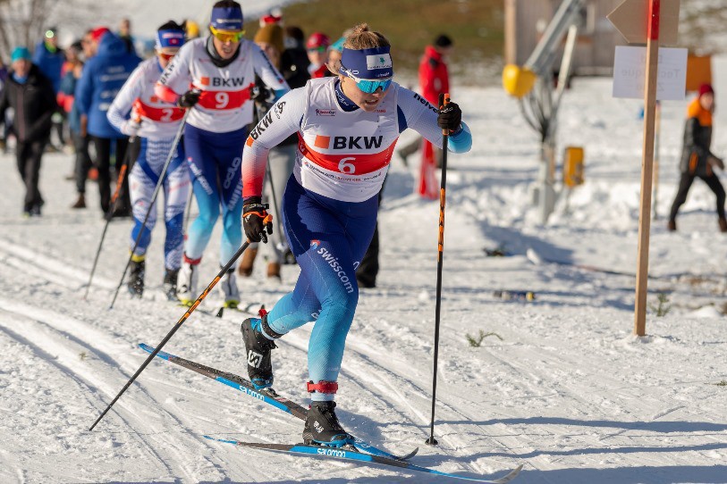 Solène Faivre en plein effort. (Photo Urs Steger)
