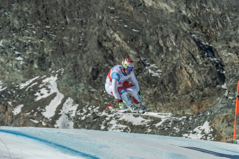 Beat Feuz a réalisé le 2e meilleur temps sur la piste du Stelvio (photo : archives Swiss Ski)