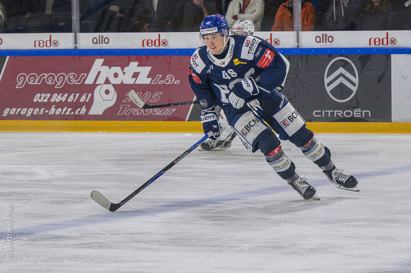 David Eugster et le HCC ont dû se retrousser les manches pour l'emporter face à Coire. (Photo : Bertrand Pfaff)