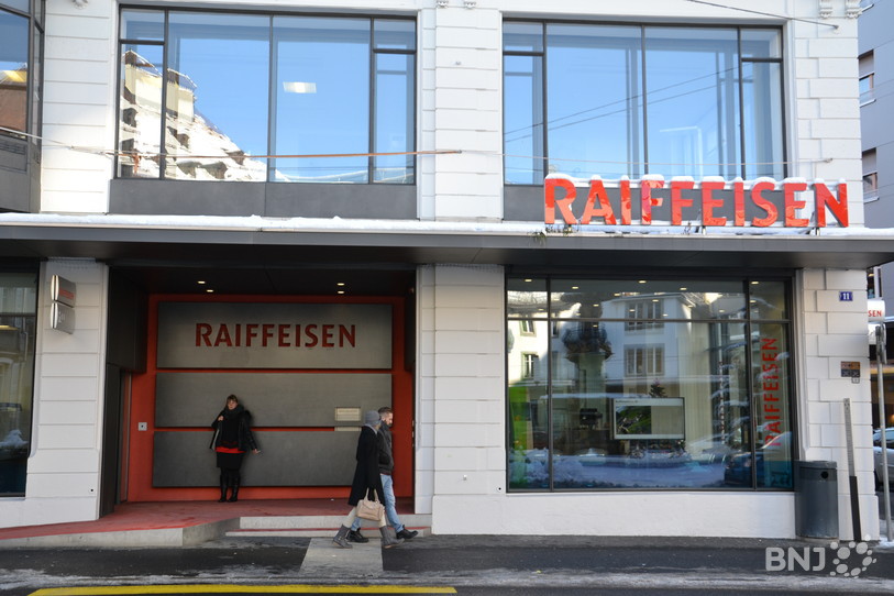 Les nouveaux locaux de la Raiffeisen des Montagnes neuchâteloises à La Chaux-de-Fonds.