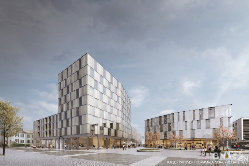 Le projet immobilier de la Poste à Delémont.