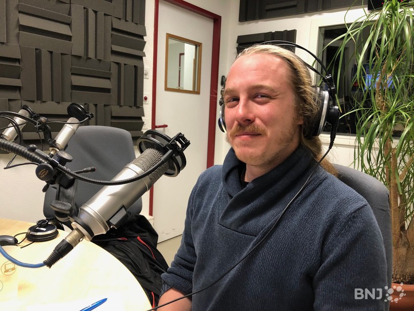 François Chédel, dans les studios RTN.