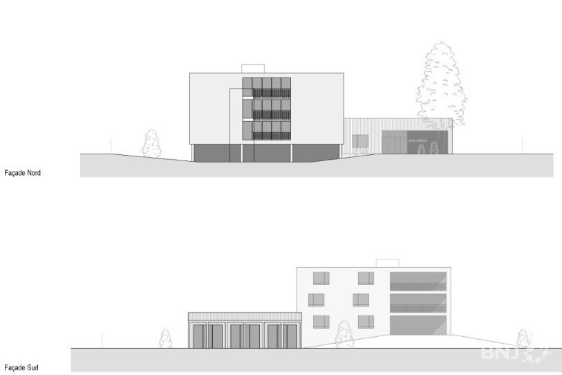 L'avant-projet prévoit deux bâtiments.