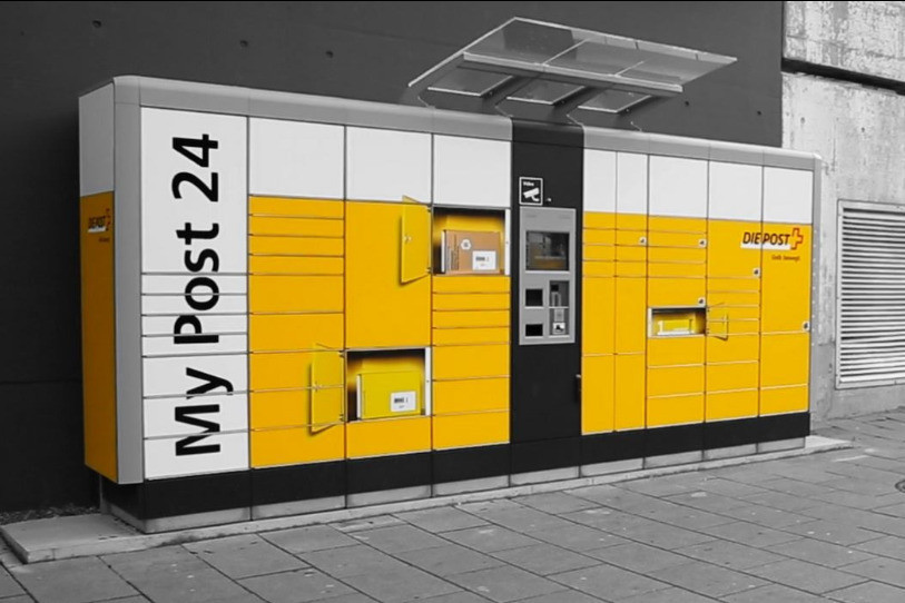 Ce sont des automates de ce type qui ont été supprimés ces derniers mois au Centre Boujean et au Centre Brügg. (Photo: Poste Suisse SA)
