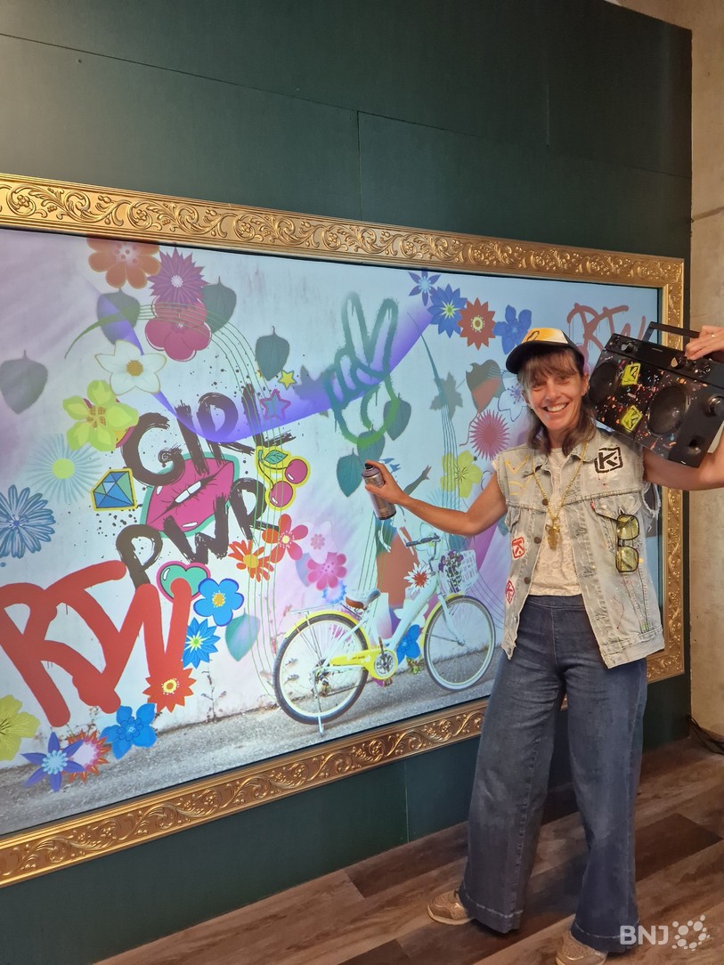 Armelle s'est essayée au Digital Graffiti