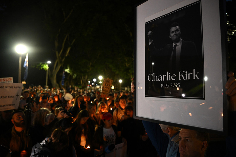 De nombreux hommages ont été rendus à Charlie Kirk. (Photo : EPA/DAN HIMBRECHTS).
