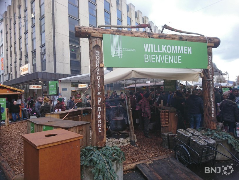 C'était l'une des grandes absentes de l'édition 2020 : la cabane bûcheronne de la Bourgeoisie de Bienne fera son retour cette année. (Photo : archives).