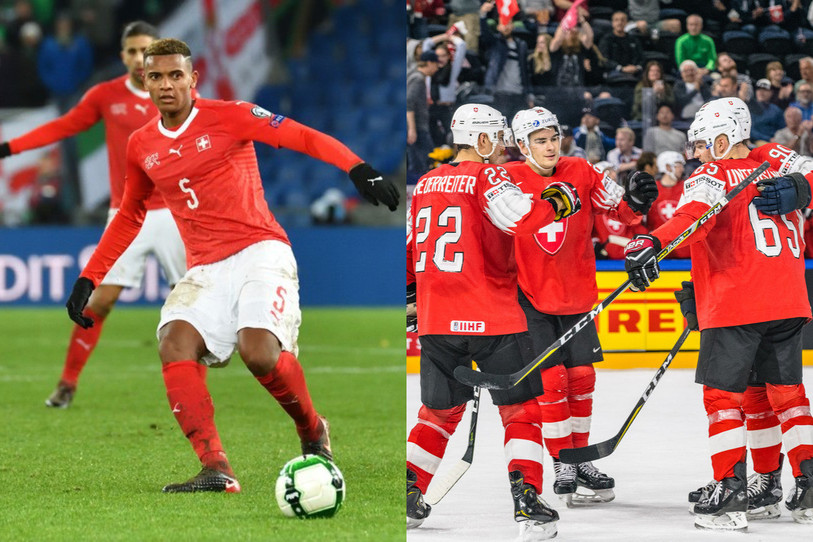 Sur la pelouse ou sur la glace, la Suisse a différemment brillé en 2018. (Photos : archives)
