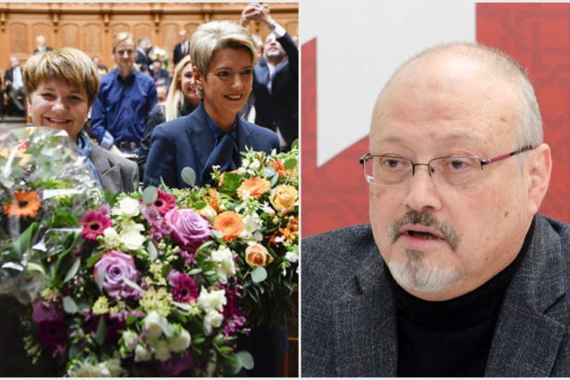 L'année 2018 a notamment été marquée par l'élection de Viola Amherd et de Karin Keller Sutter (photo: Kestone/ANTHONY ANEX), mais aussi par l'assassinat du journaliste saoudien Jamal Khashoggi.