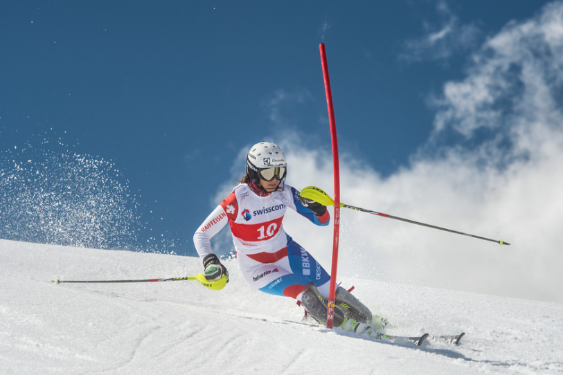 Wendy Holdener décroche le 31e podium de sa carrière en Coupe du monde. (Photo : Swiss-Ski / Andreas Münger)