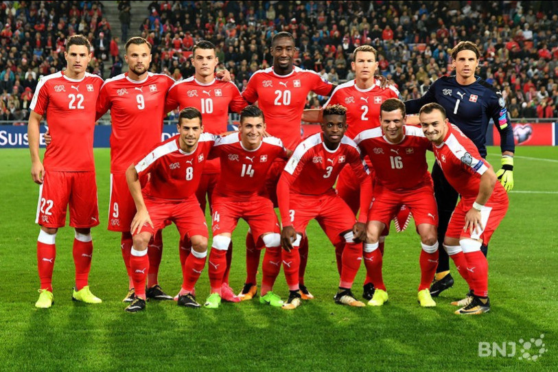 Avant le match, les joueurs de la Nati avaient le sourire. (Photo: archives)