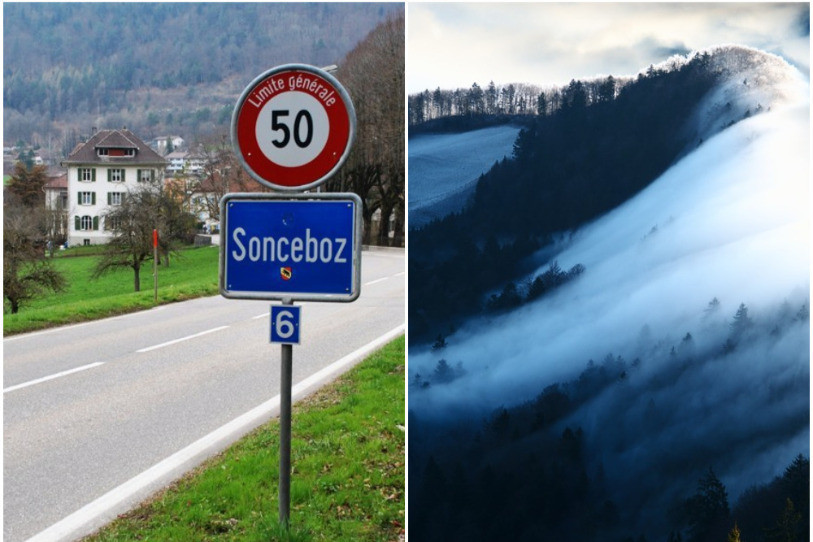 Les montagnes environnantes, le resserrement du Vallon, l'altitude et le passage de la Suze seraient autant d'éléments explicatifs de la présence du brouillard. (Photo: archives et Pixabay)