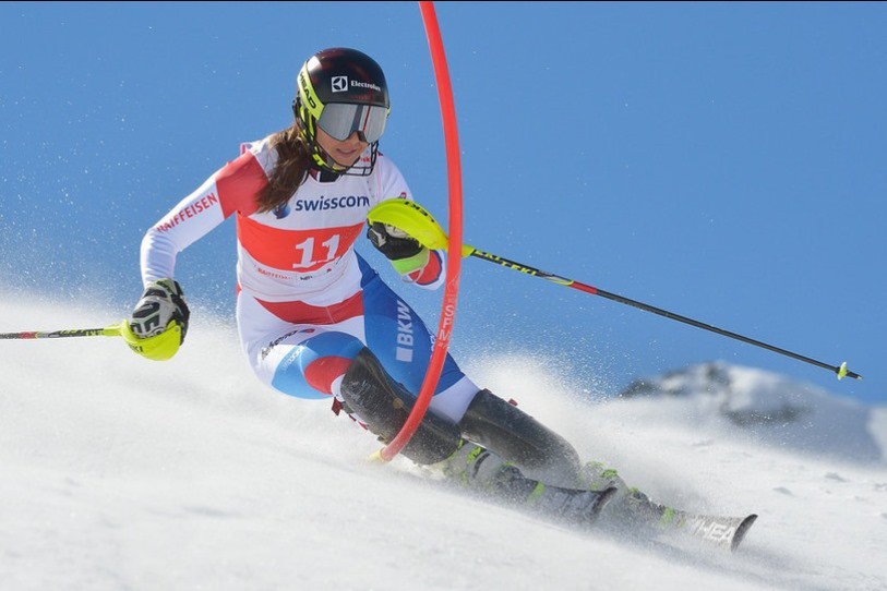 Wendy Holdener, 6e après la première manche, a fait la différence sur le second tracé pour remonter sur le podium samedi à Levi. (photo : archives)