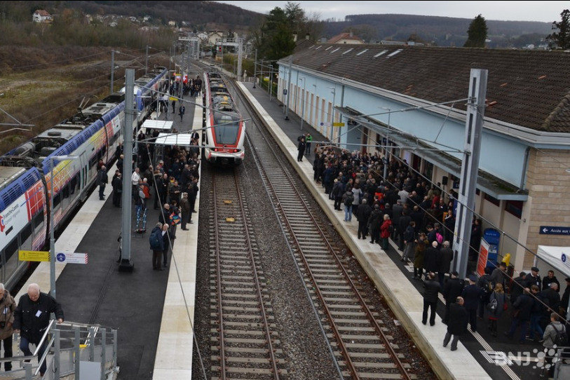 Le temps pour changer de train en gare de Delle pour le TGV sera rallongé à cinq minutes. (Photo : archives).