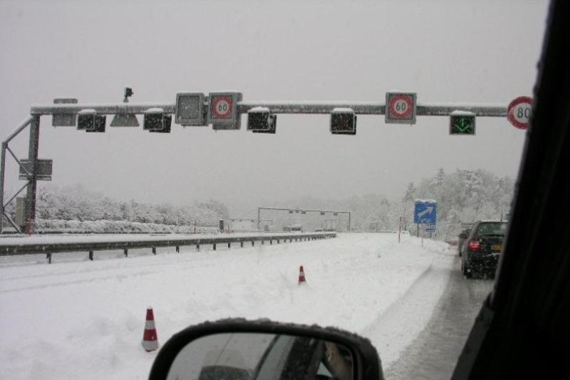 La neige a fait son apparition jusqu'en plaine. (Image d'illustration).