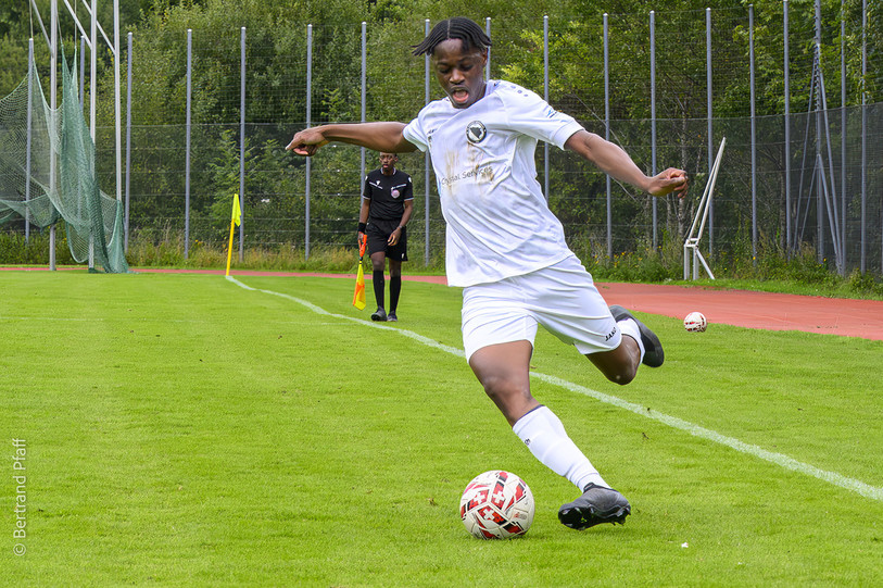 Merveille Merveille Fundambu a inscrit le but de l'espoir pour Bosna Neuchâtel, en vain. (photo : archives Bertrand Pfaff)