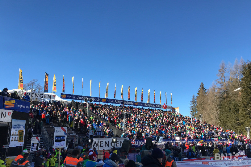 Le public et le soleil étaient une nouvelle fois au rendez-vous à Wengen.