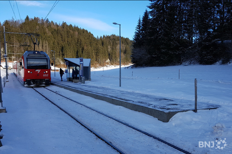 Les trains sont de retour sur la ligne Glovelier-Saignelégier. (Photo : archives).