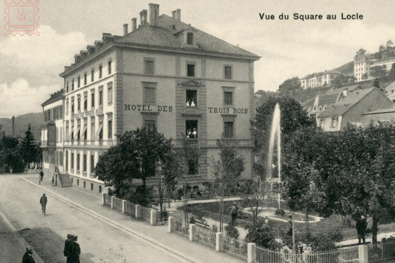 L'Hôtel des Trois Rois a vécu des transformations depuis... (Photo: Fonds photographique du Locle).