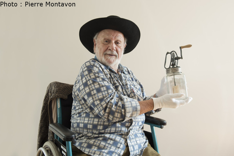 Gilbert Hoffmeyer et la baratte à beurre