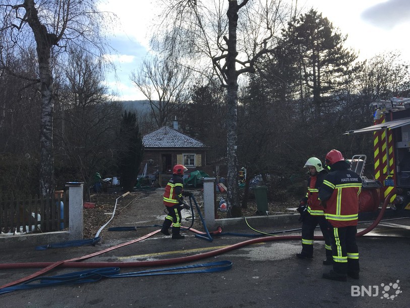 Un incendie s'est déclaré, vendredi en fin de matinée, à Bassecourt