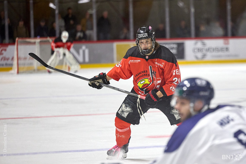 Karim Bouchareb a signé un doublé pour le HC Franches-Montagnes. (Photo : archives Damien Carnal)