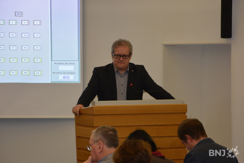 Raoul Jaeggi au Parlement jurassien
