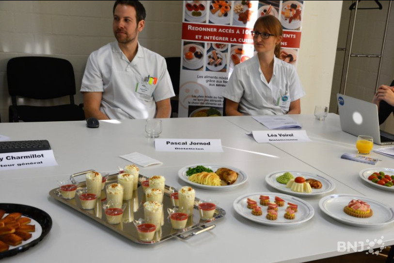 Présentation et dégustations étaient au menu à l'Hôpital du Jura jeudi matin.