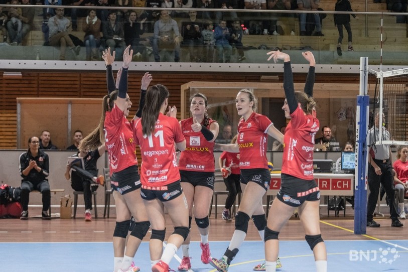 Les joueuses d'Olivier Lardier peuvent avoir le sourire: elles sont aux portes de la finale de la Coupe de Suisse ! (Photo: archives)
