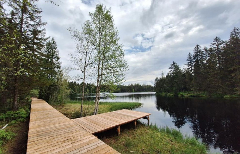 Un nouveau ponton surélevé a notamment été créé. (Photo : Parc du Doubs).