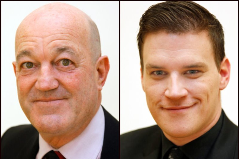 Le débat entre le PLR Alain Schweingruber (à gauche) et le PS Loïc Dobler devrait donner lieu à une belle passe d’armes dans Pure Politique.