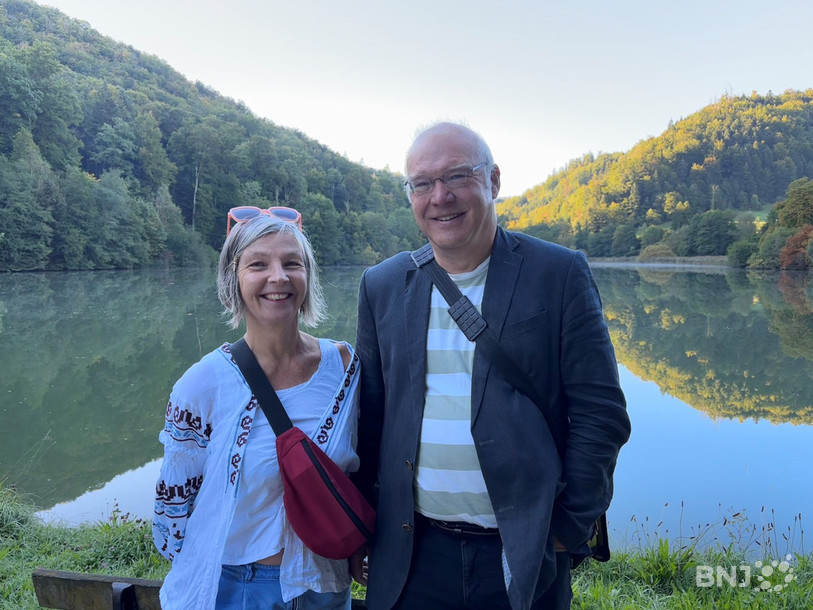 Isabelle Laville et Roger Grünblatt se réjouissent de faire découvrir ou redécouvrir le lac de Lucelle.